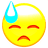downcastFaceWithSweat