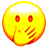 faceWithOpenEyesAndHandOverMouth